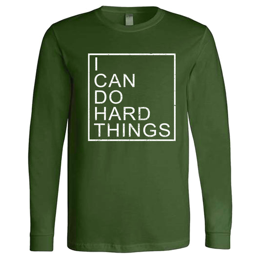 I Can Do Hard Things (Block) | Long Sleeve T-Shirts