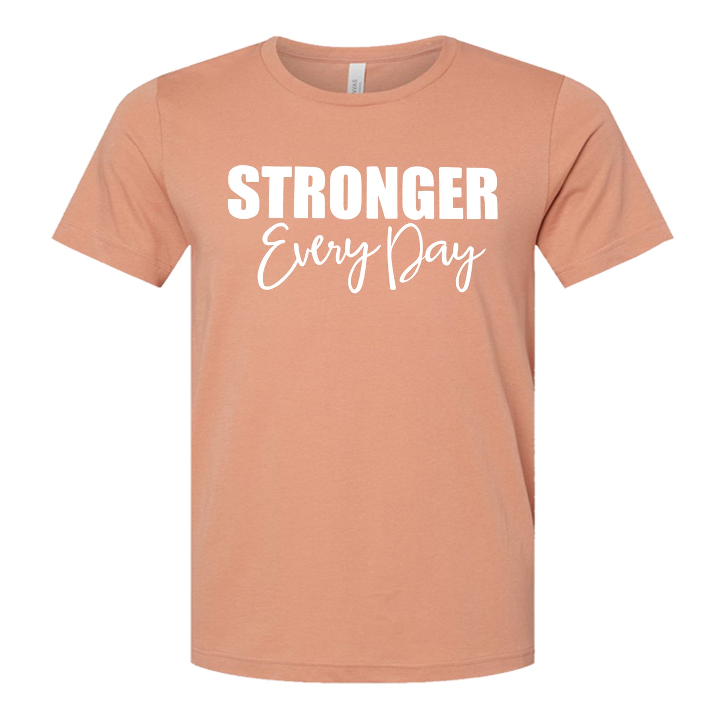 STRONGER EVERY DAY (Script) | Short Sleeve T-Shirts
