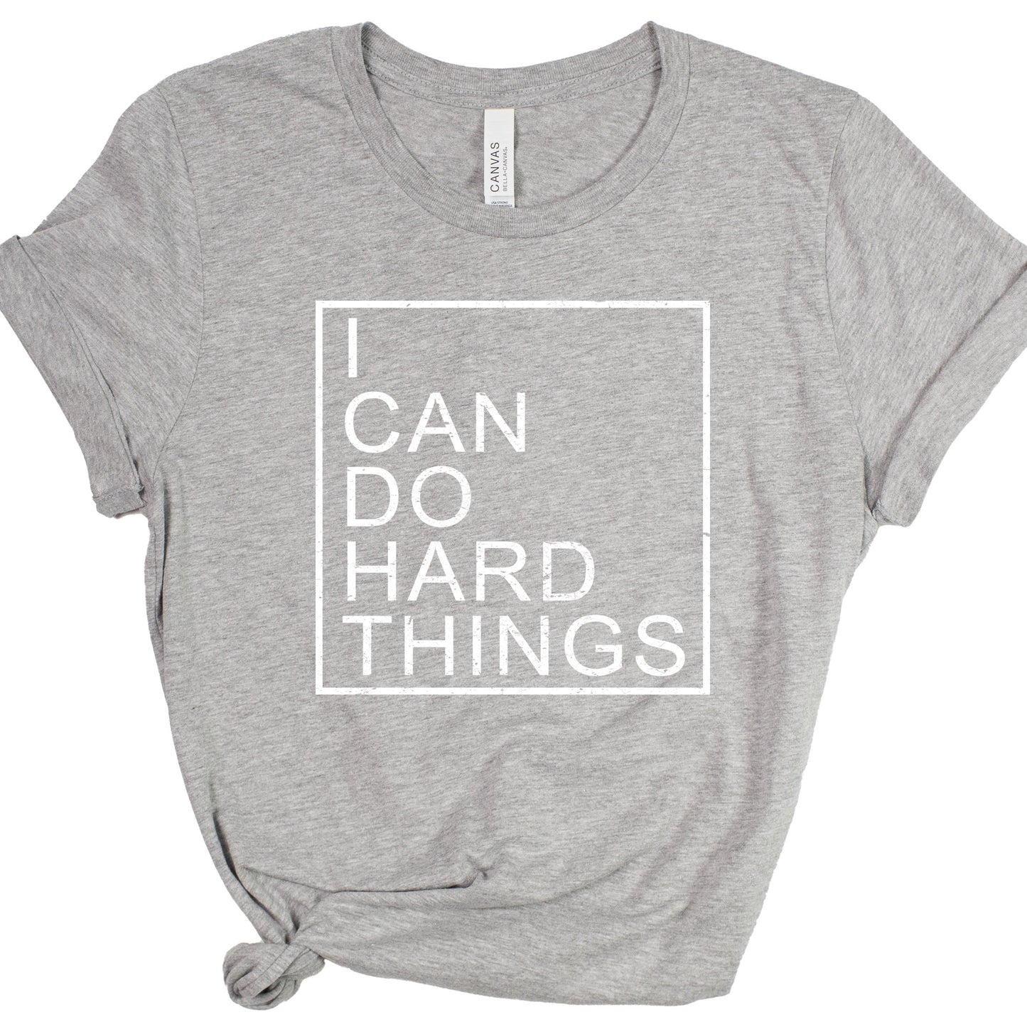 I CAN DO HARD THINGS (Block) | Short Sleeve T-Shirts