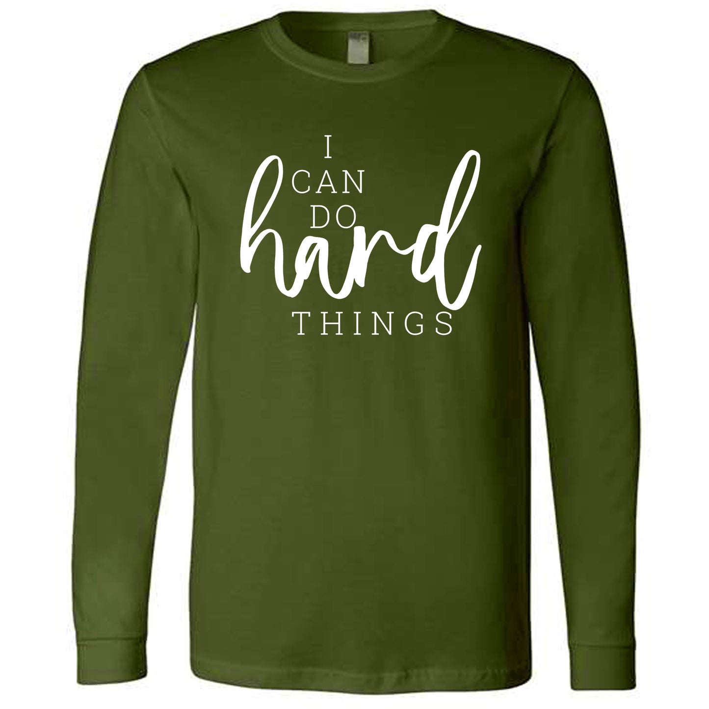 I Can Do Hard Things (Script) | Long Sleeve T-Shirts