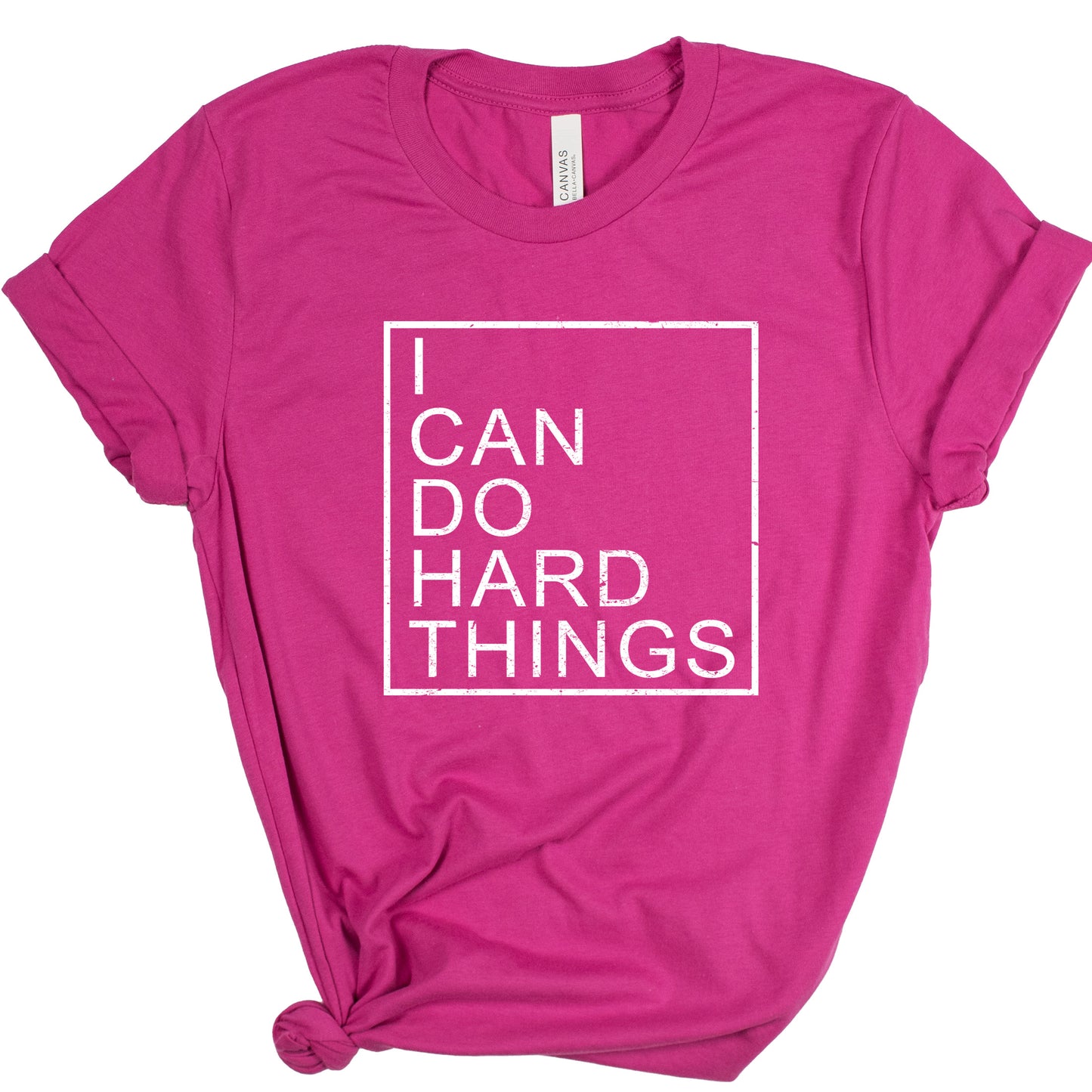 I CAN DO HARD THINGS (Block) | Short Sleeve T-Shirts