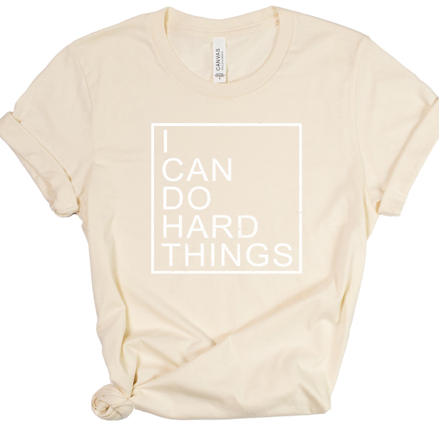 I CAN DO HARD THINGS (Block) | Short Sleeve T-Shirts