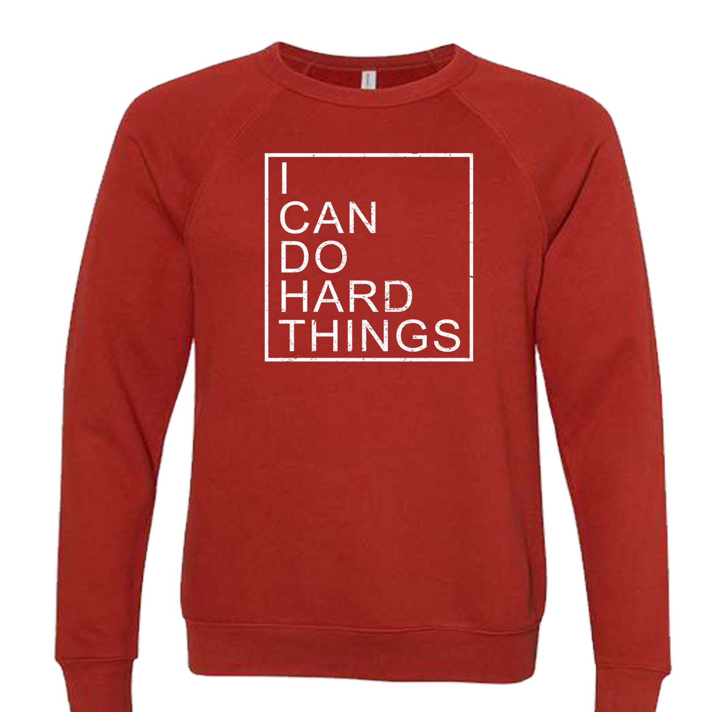 I CAN DO HARD THINGS (Block) | Crewneck Lightweight Sweatshirts