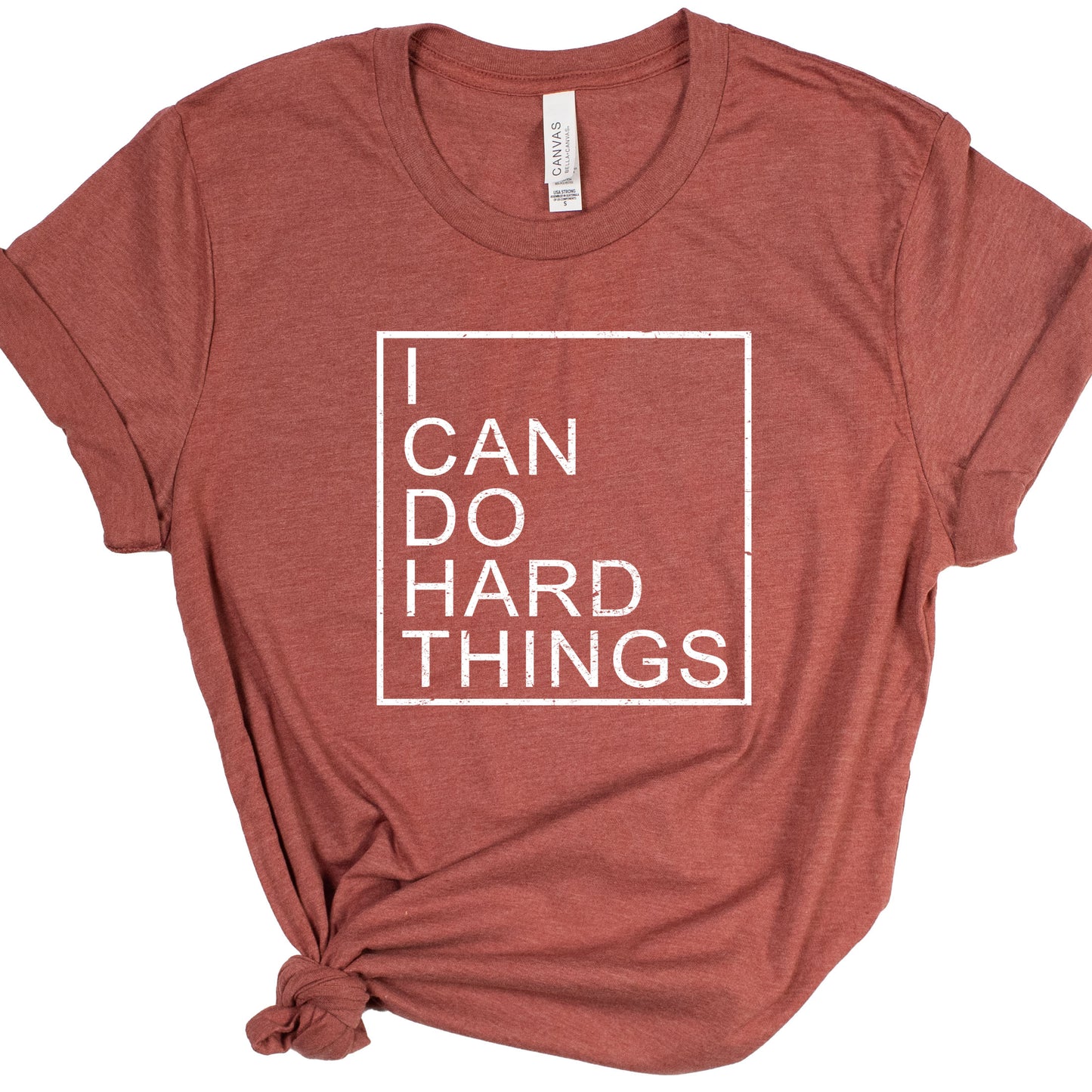 I CAN DO HARD THINGS (Block) | Short Sleeve T-Shirts