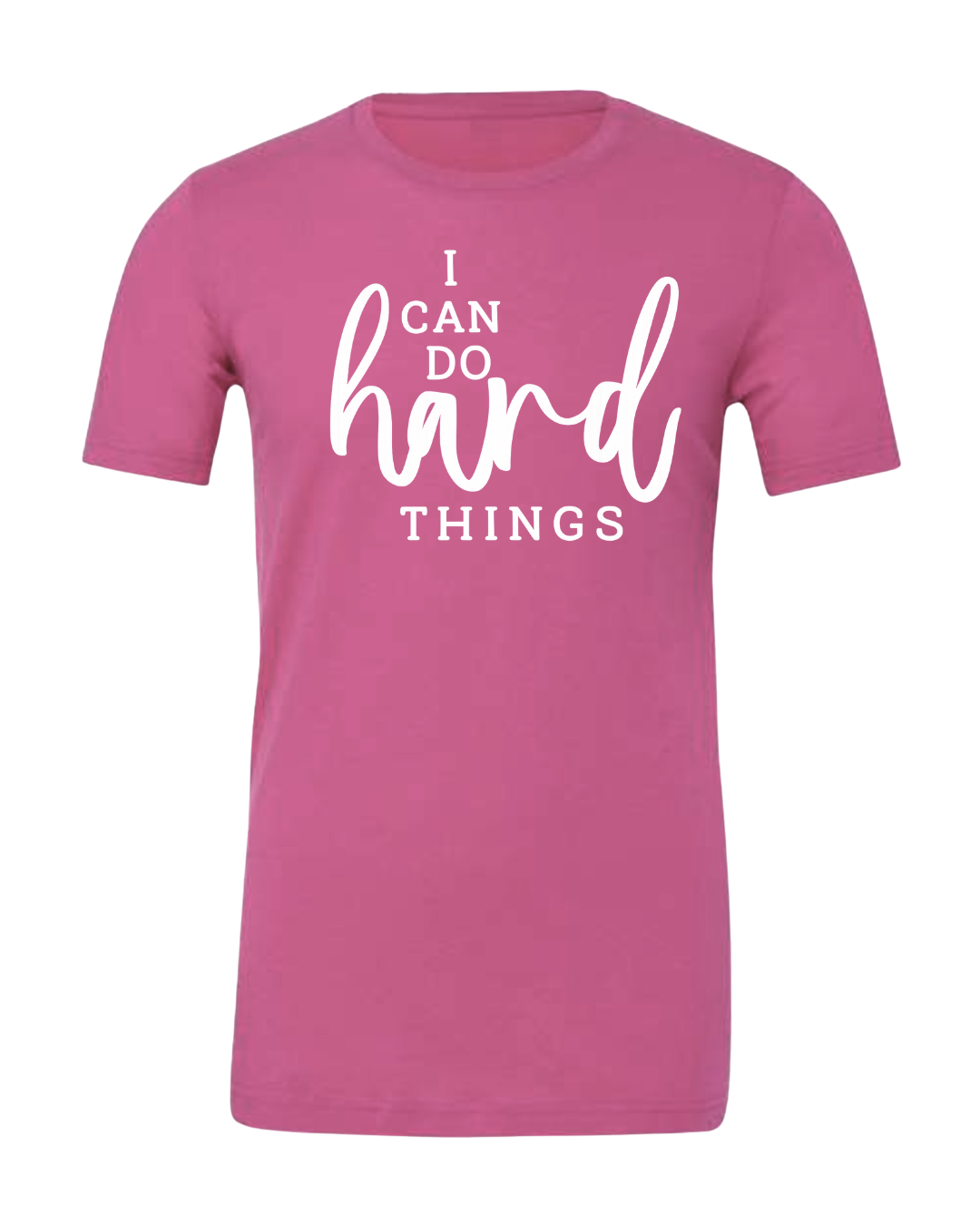 I CAN DO HARD THINGS (Script) | Short Sleeve T-Shirts