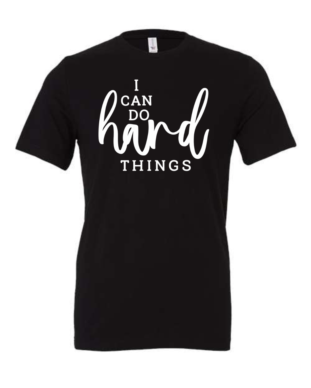I CAN DO HARD THINGS (Script) | Short Sleeve T-Shirts