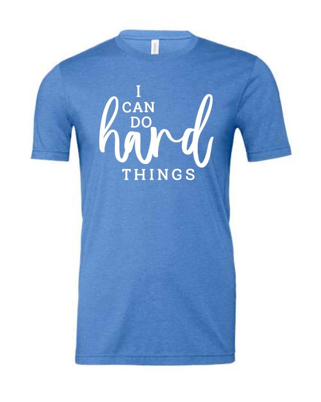 I CAN DO HARD THINGS (Script) | Short Sleeve T-Shirts