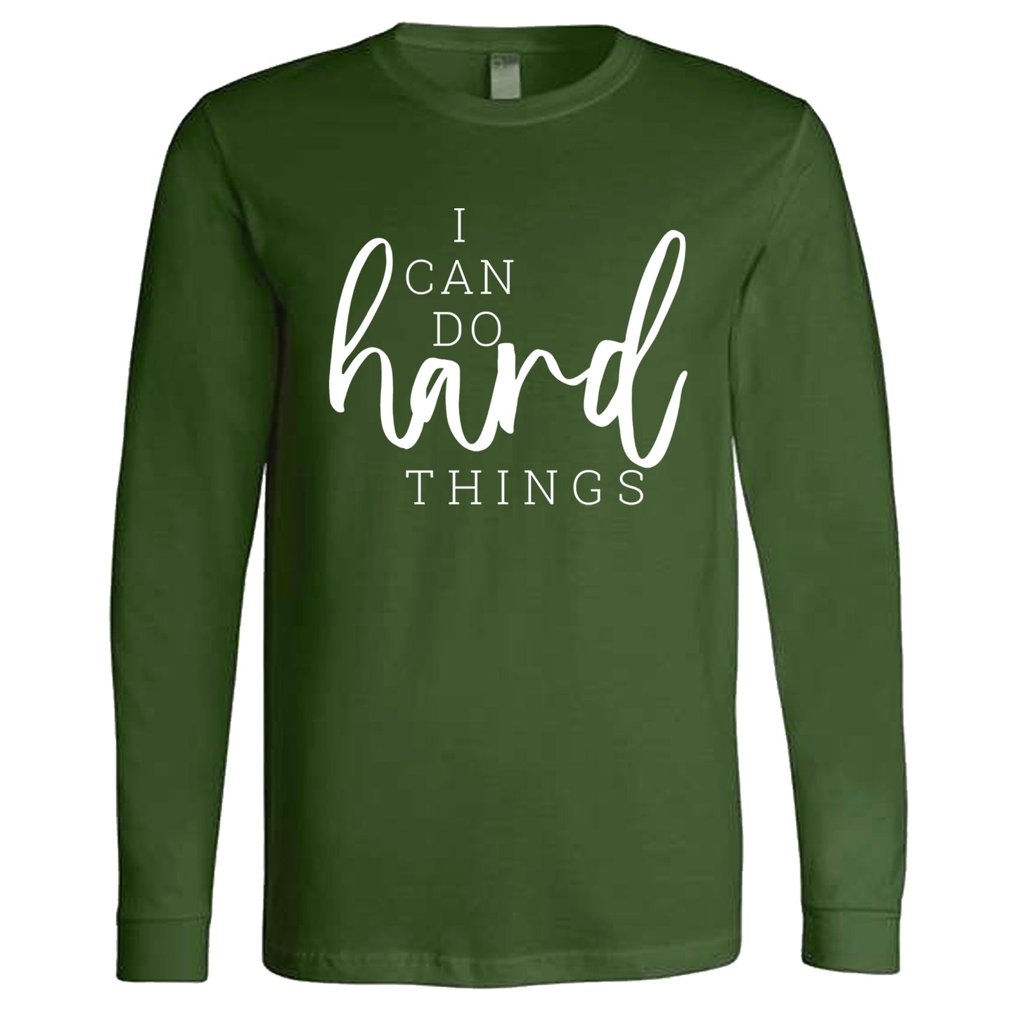 I Can Do Hard Things (Script) | Long Sleeve T-Shirts