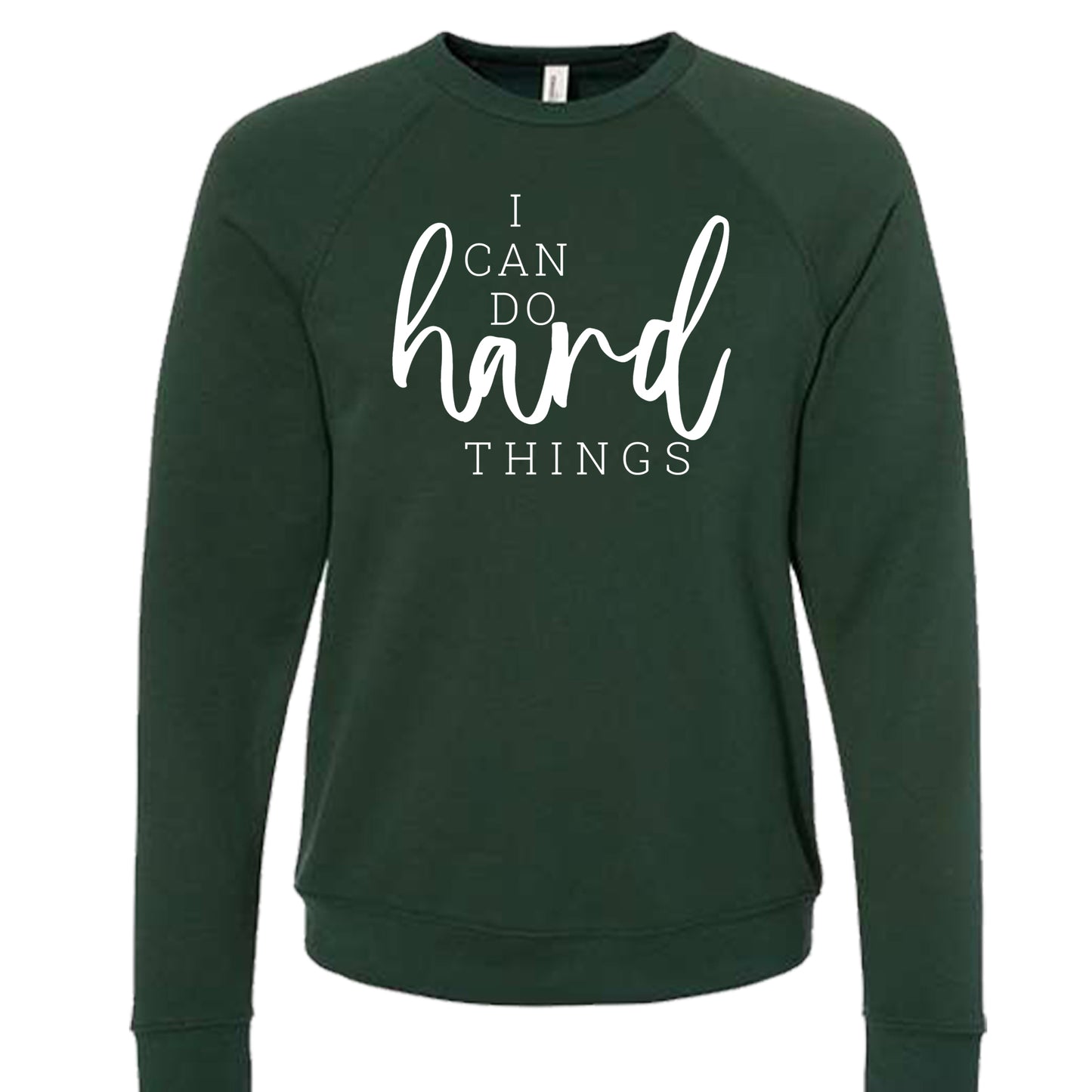 I CAN DO HARD THINGS (Script) | Crewneck Lightweight Sweatshirts