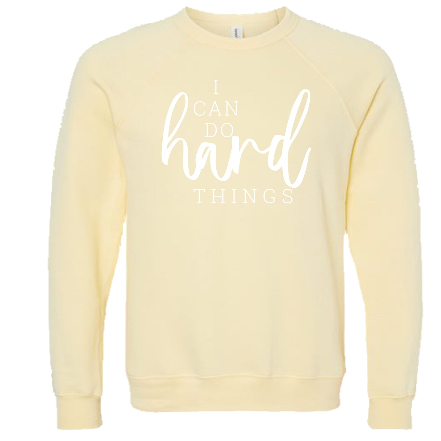 I CAN DO HARD THINGS (Script) | Crewneck Lightweight Sweatshirts