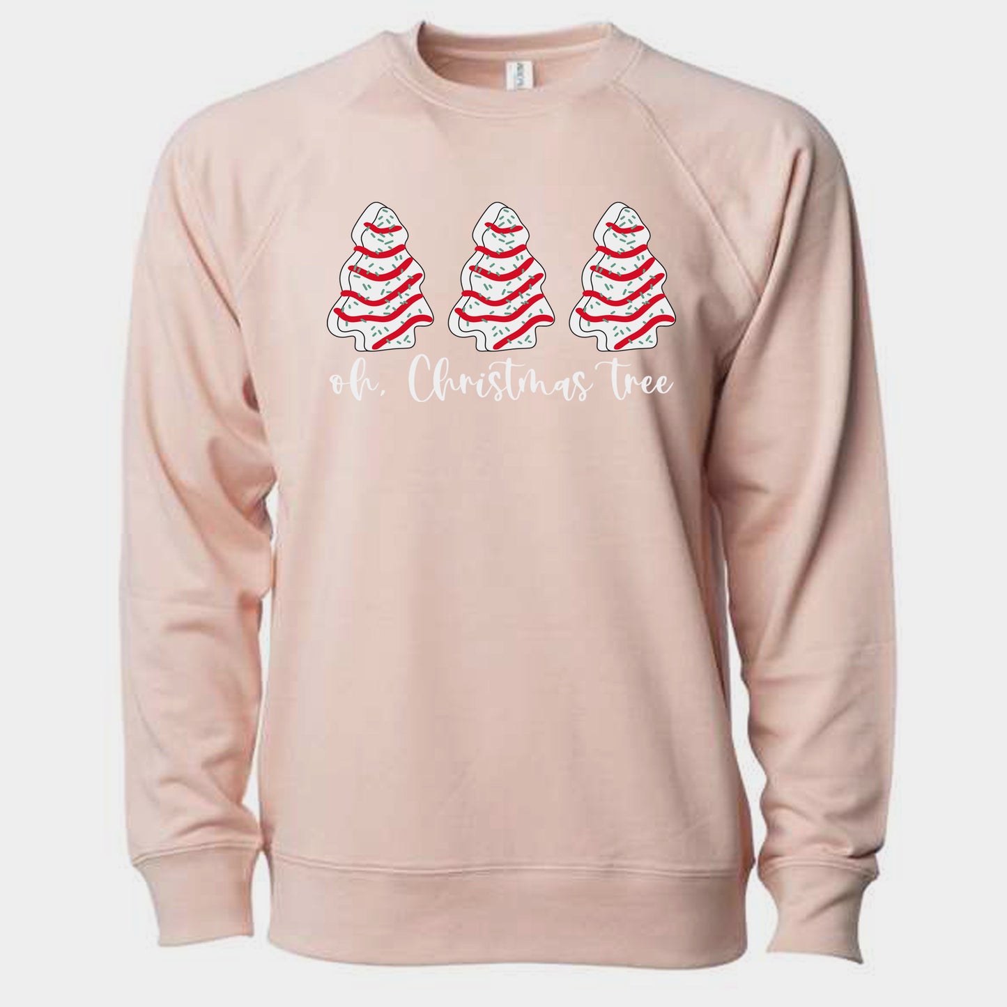 Oh Christmas Tree Cakes | Crewneck Lightweight Sweatshirts