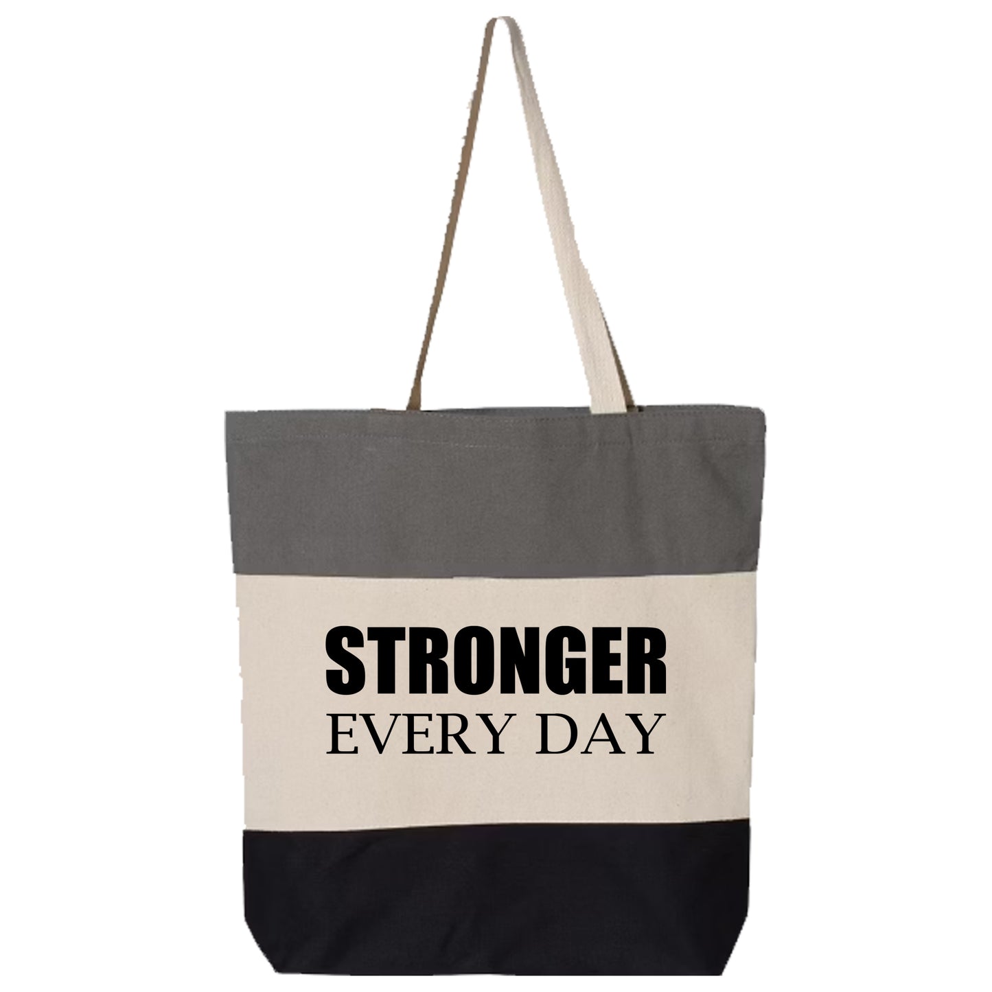 Tote Bags | STRONGER EVERY DAY (Block)