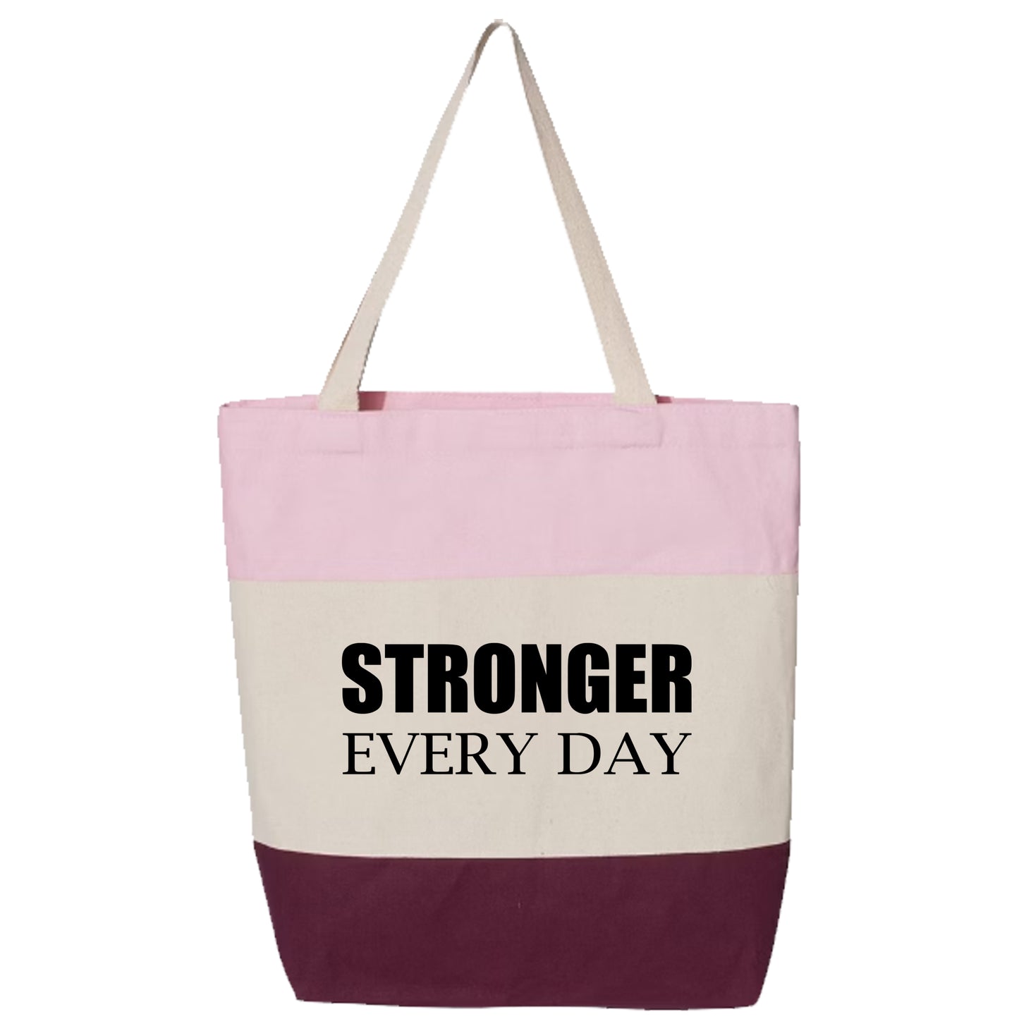 Tote Bags | STRONGER EVERY DAY (Block)