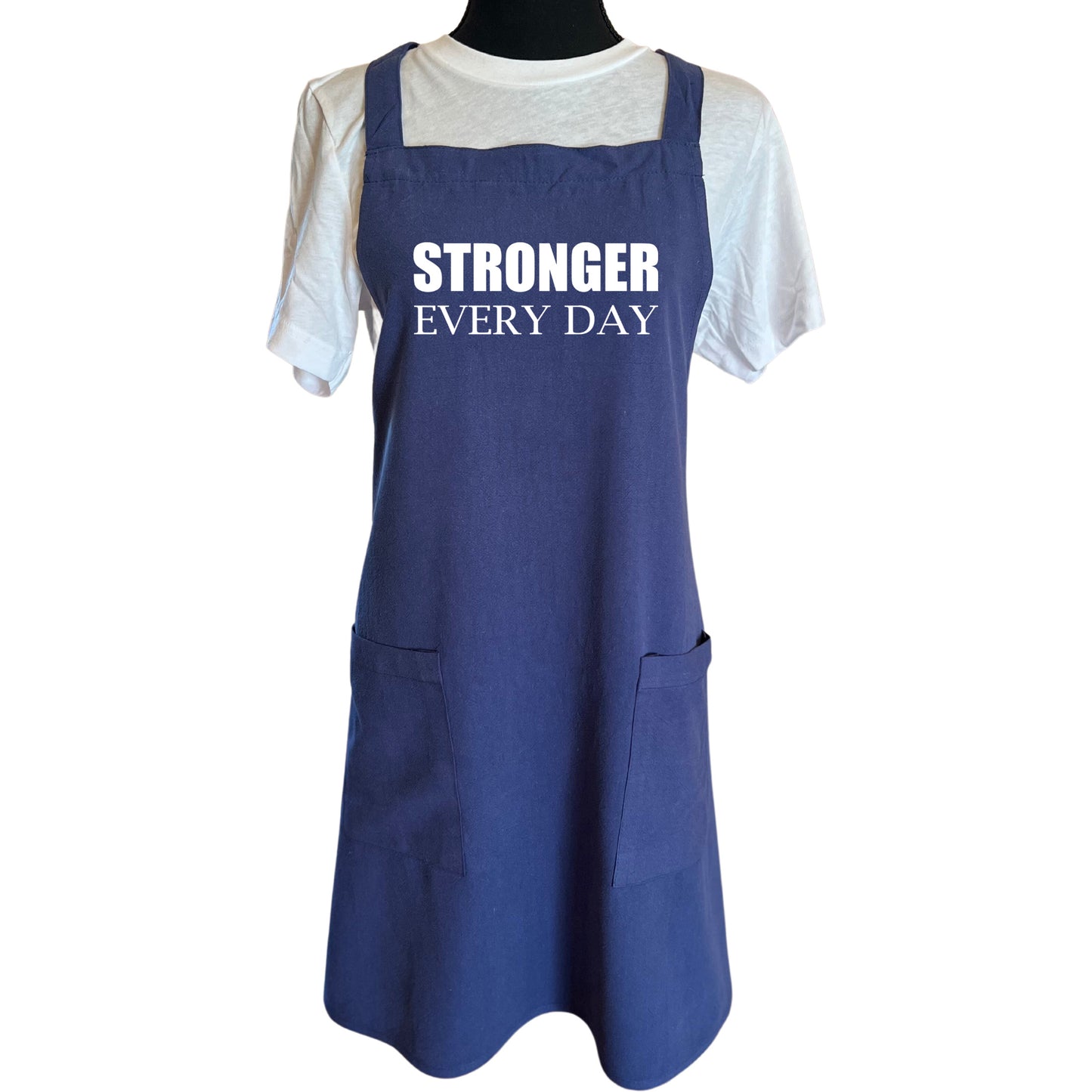 STRONGER EVERY DAY (Block) | Apron