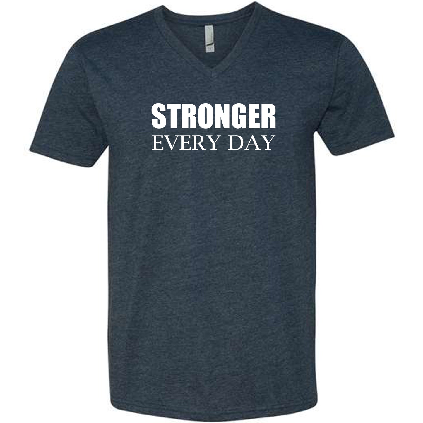 STRONGER EVERY DAY (Block) | V-Neck Short Sleeve Shirts