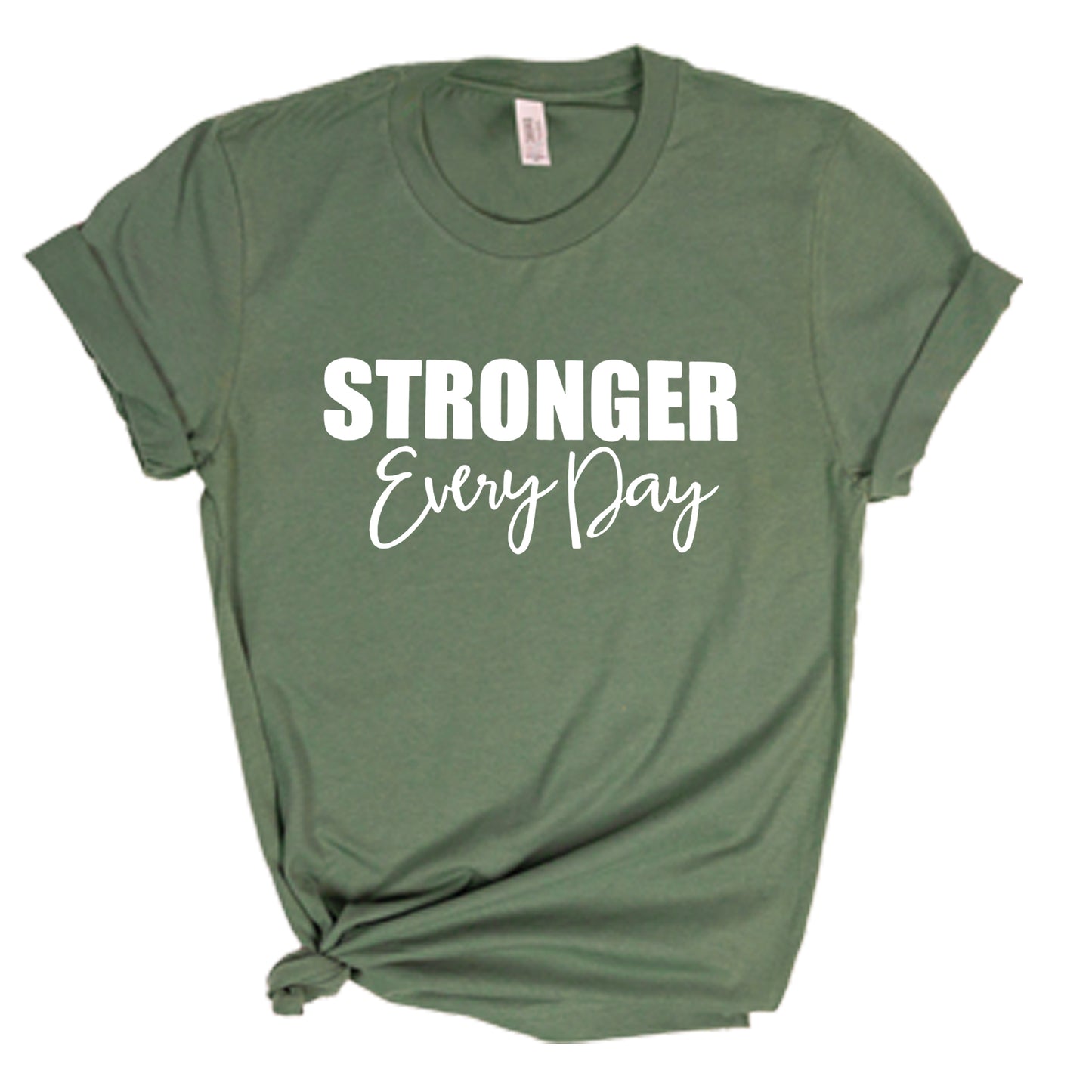 STRONGER EVERY DAY (Script) | Short Sleeve T-Shirts