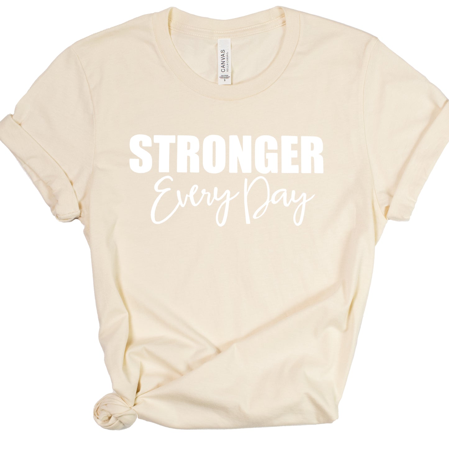 STRONGER EVERY DAY (Script) | Short Sleeve T-Shirts