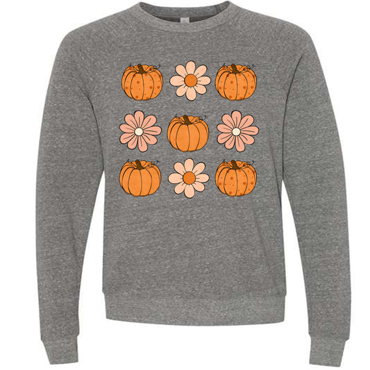 Tic Tac Pumpkins | Crewneck Lightweight Sweatshirt