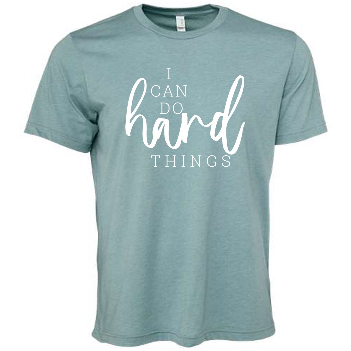 I CAN DO HARD THINGS (Script) | Short Sleeve T-Shirts
