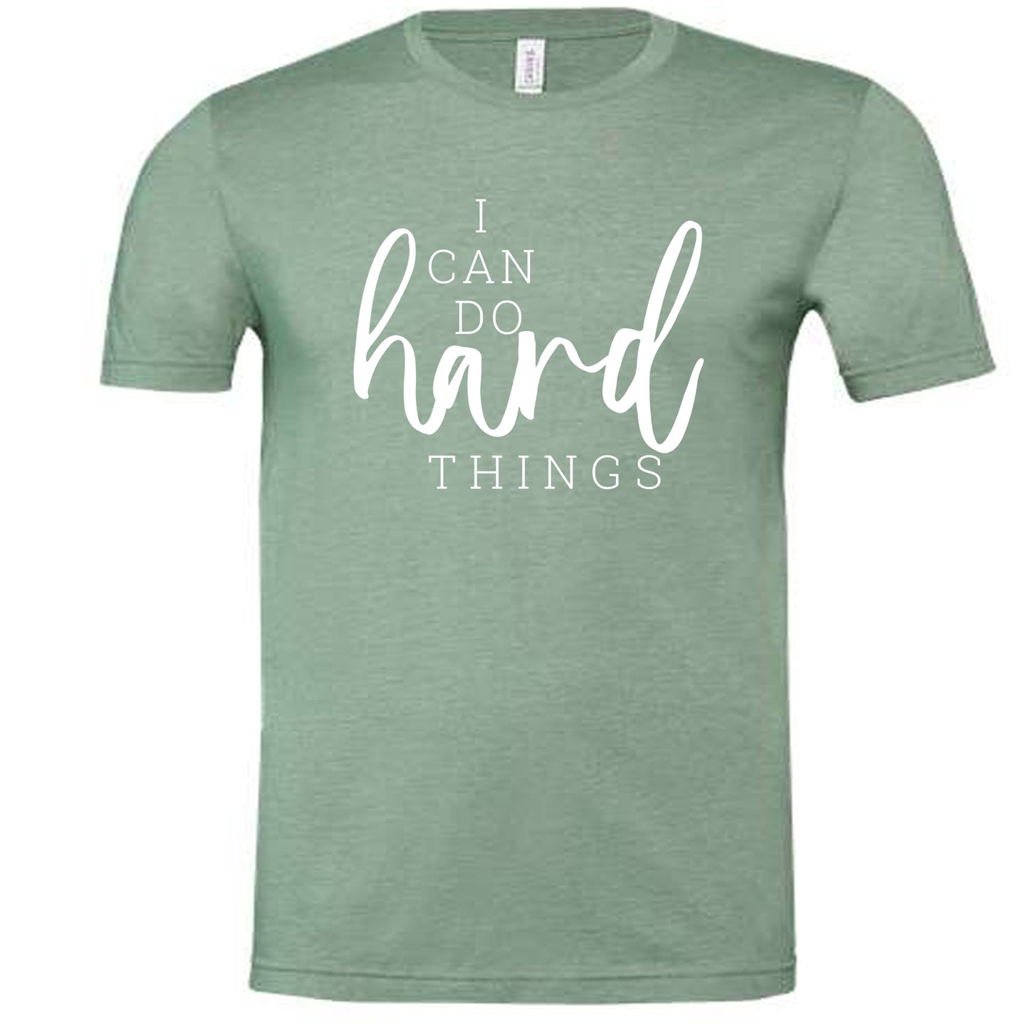 I CAN DO HARD THINGS (Script) | Short Sleeve T-Shirts
