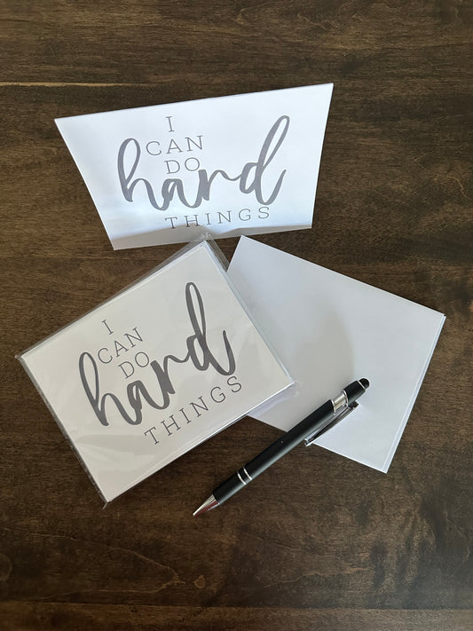 I CAN DO HARD THINGS notecards (Set of 8)